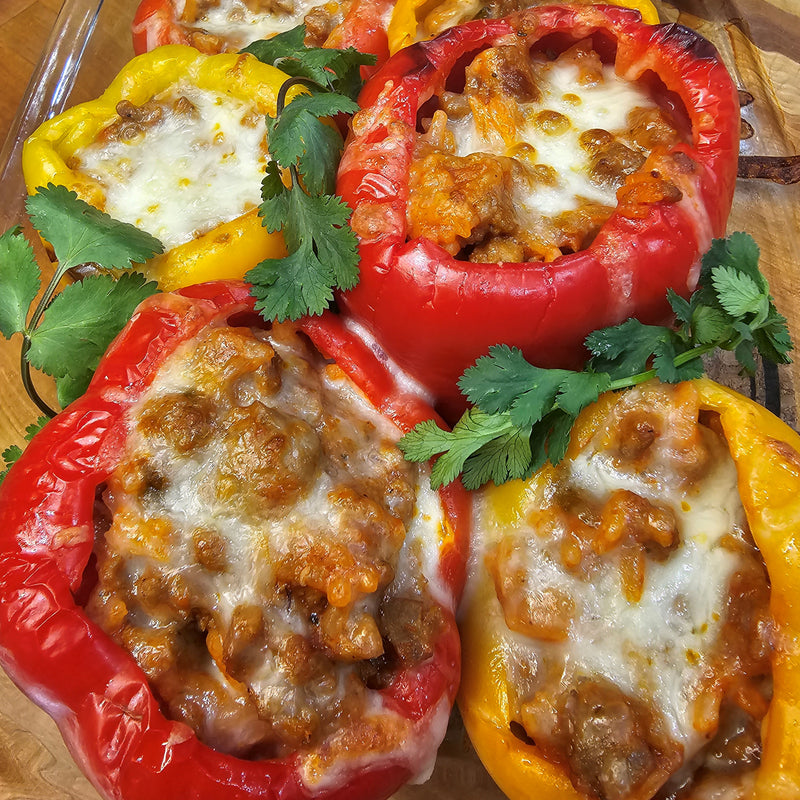 Tallent Sausage Double Stuffed Bell Peppers