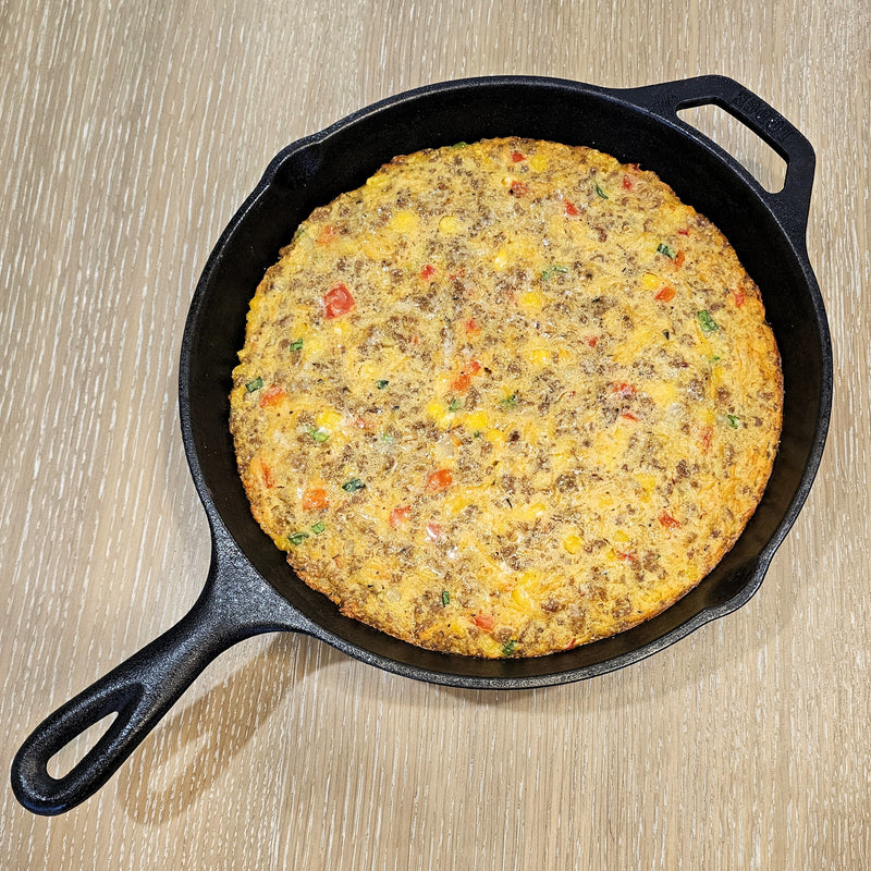 Gator Sausage & Cornbread Casserole