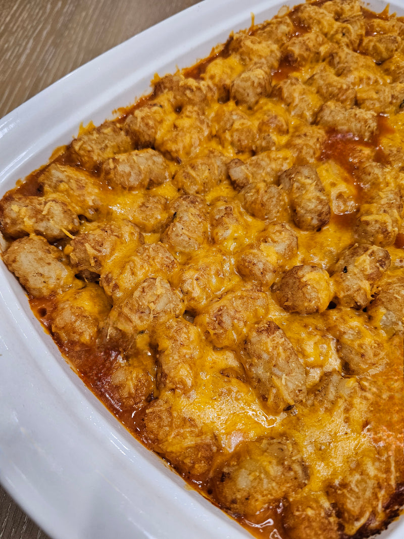 Chili Cheese Tater Tot Casserole